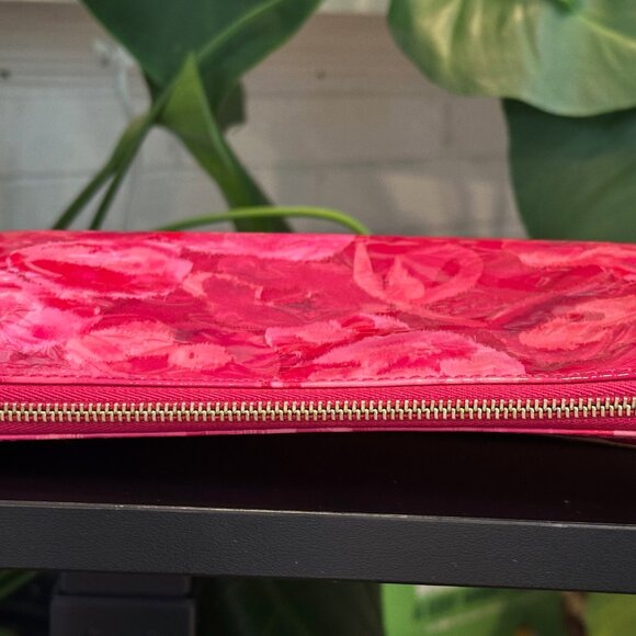 Louis Vuitton Vernis Ikat Pochette Accessoire Wristlet- hot pink! - Picture 8 of 14